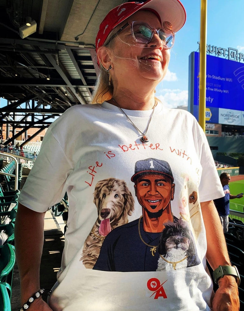 Life is Better with Dogs Ozzie Albies Shirt