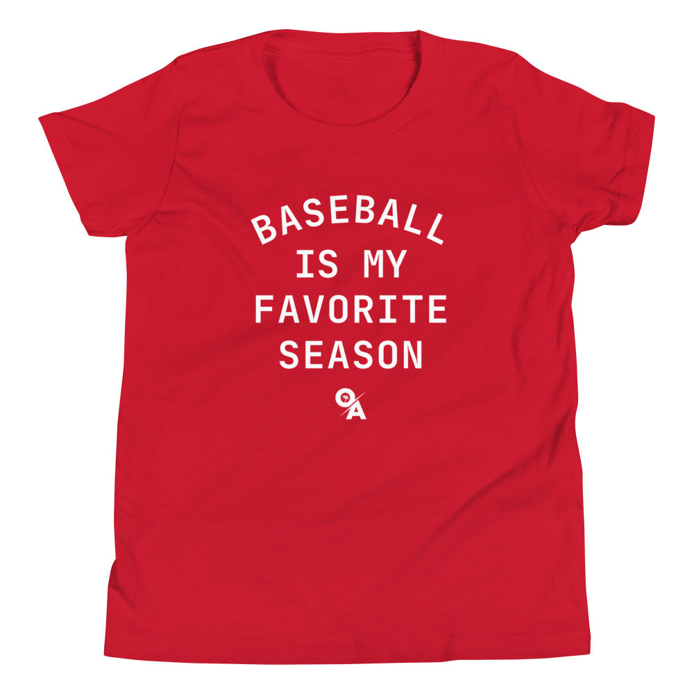 Youth Baseball is my favorite season Short Sleeve T-Shirt