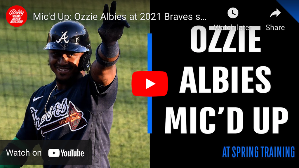 Mic'd Up: Ozzie Albies at 2021 Braves spring training