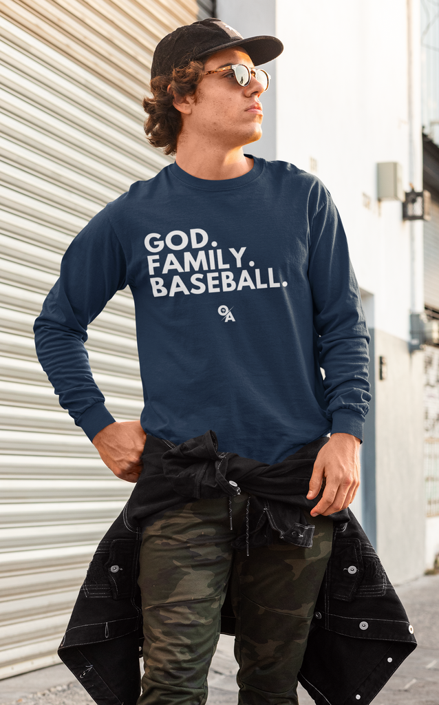 Adult God Family Baseball Unisex Long Sleeve Tee