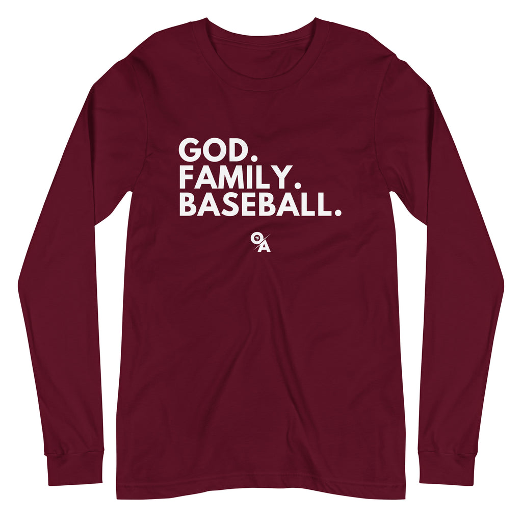 God Family Baseball Unisex Long Sleeve Tee