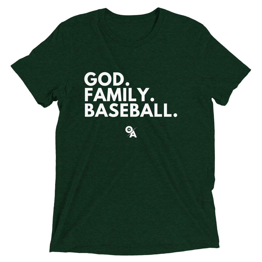 Adult God Family Baseball T-shirt