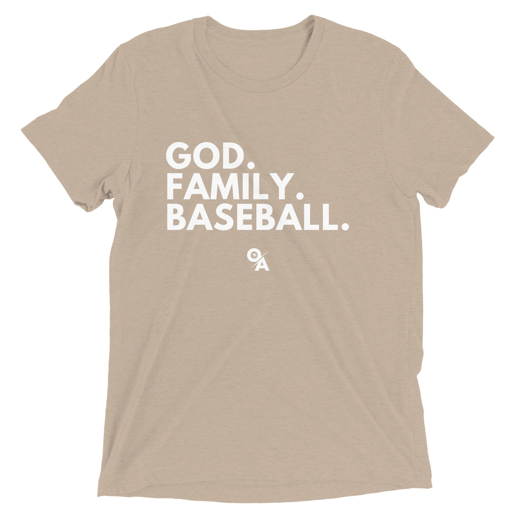 Adult God Family Baseball T-shirt
