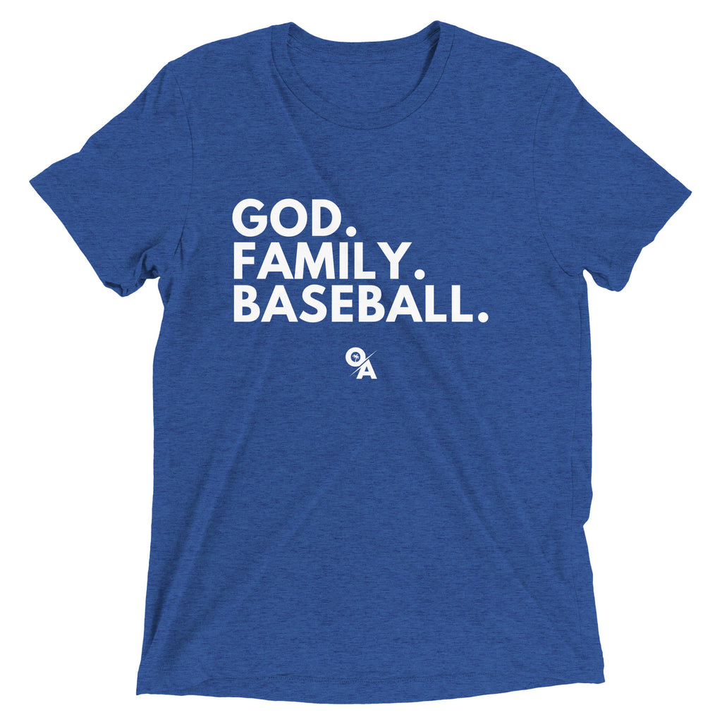 Adult God Family Baseball T-shirt