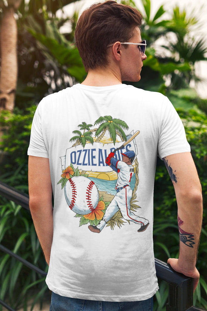 Adult Vintage Canvas Ozzie Albies T-Shirt