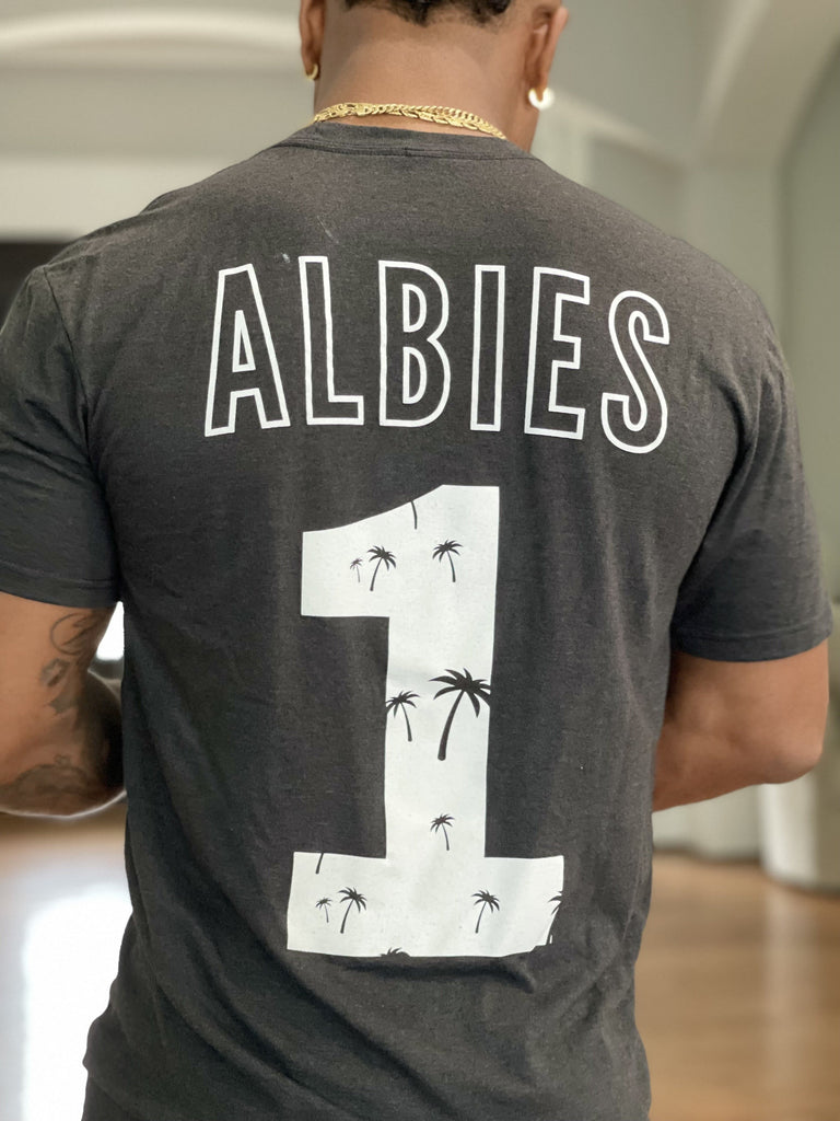 Nike / Youth Atlanta Braves Ozzie Albies #1 Navy T-Shirt